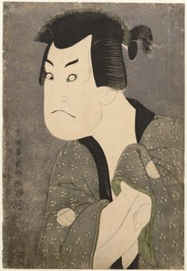 悪役の俳優坂田繁五郎藤川水右衛門 作： Toshusai Sharaku